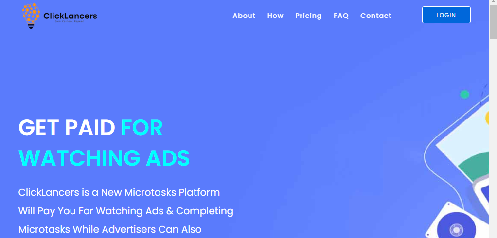 ClickLancers $120 Per Day Watching Ads 2024